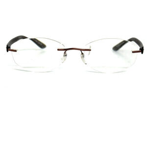 Silhouette 7608‎ 40 6053 Brown Rimless Eyeglasses Frames 17 140 20148
